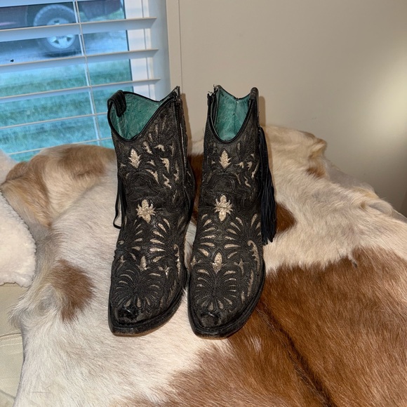 Corral fringe and glitter cowboy boots - Picture 1 of 7